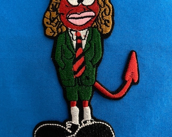 Naszywka z postacią Angus Young z AC/DC, haftowana żelazkiem