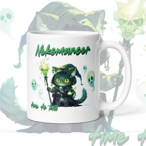 Nekomancer Kitty Mug, Chibi, Anime Merchandise, Coffee Mug