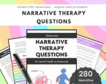 Narrative Therapy Questions | Counseling Prompts and Tools for Mental Health Professionals