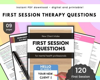 Therapy Intake Forms | First Session Questions & Counseling Tools for Client Rapport