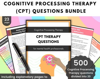Bundel cognitieve verwerkingstherapie, CPT, therapievragen | Trauma, onaangepaste overtuigingen