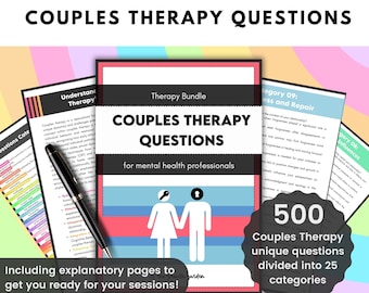 Couples Therapy Questions | 500 Therapy Session Prompts for Marriage Counseling & Relationship Support