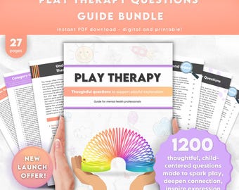Play Therapy Questions Guide | 1200+ Child Counseling Prompts for Emotions, Coping & Family Topics