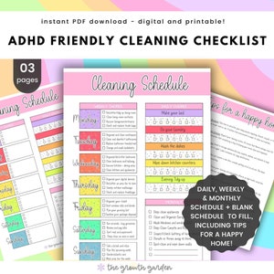 ADHD Cleaning Checklist