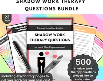 Shadow Work Therapy Questions Bundle: Inner Child Healing