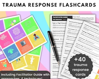 Trauma Antwort Karteikarten | PTBS-Beratungs-Tool für Therapeuten und Mentoren