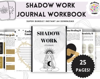 Shadow Work Workbook- Inner Child Healing Journal, Trauma Healing, Past Trauma, IFS Therapy, Grimoire, Reparenting Self