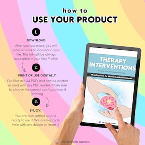 Therapy Interventions Bundle for Therapists | CBT DBT Worksheets | Treatment Planning Tools Guide | Mental Health Printable PDF image 7
