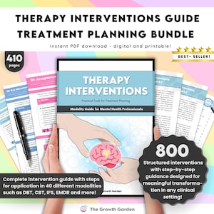 Therapie-interventies Gids voor behandelingsplanning | 800+ werkbladen voor counseling en hulpmiddelen voor voortgangsnotities voor professionals