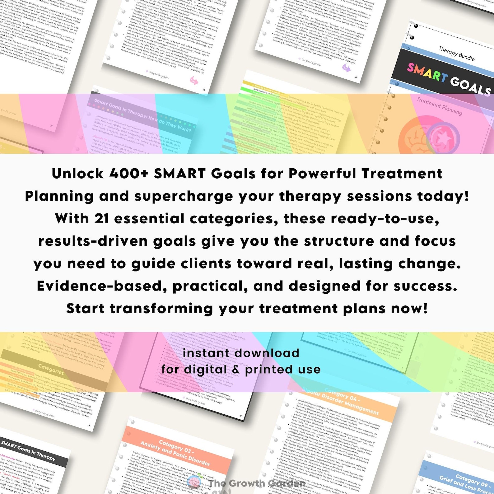 SMART Goals Therapy Guide: Treatment Planning Objectives - Etsy