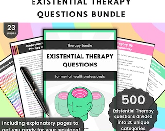 Existential Therapy Questions | 500 Prompts on Meaning, Purpose, Choice & Responsibility for Therapists