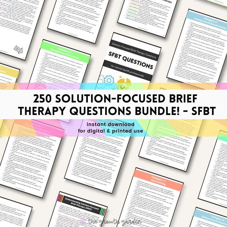 Solutionfocused Brief Therapy Questions SFBT Therapy Questions Therapy