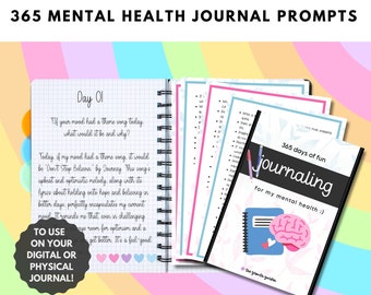Mental Health Journal Prompts 365 Days
