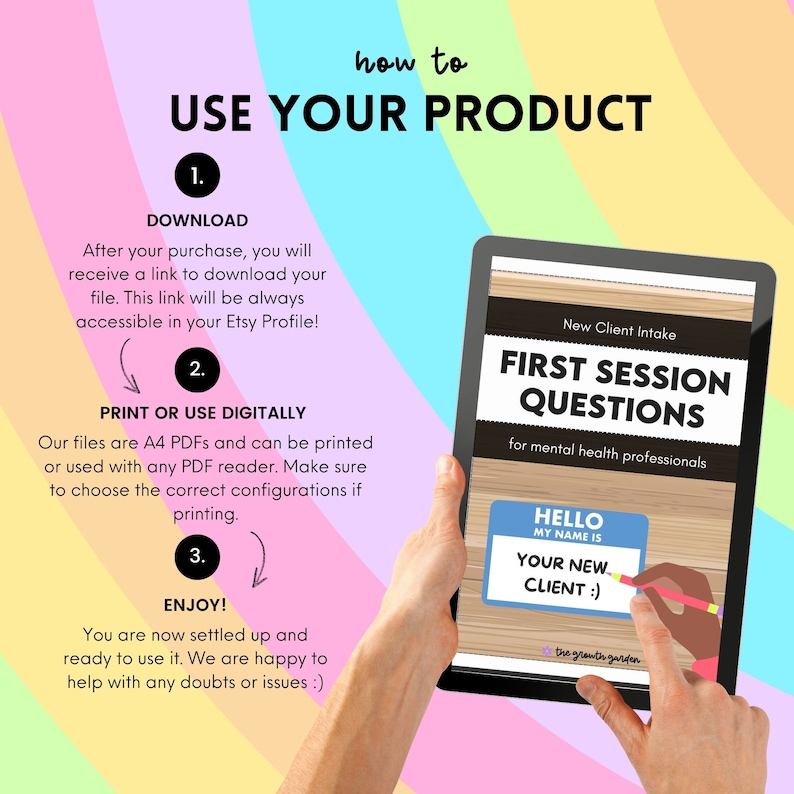 Intakes First Therapy Intake | First Session Questions & Counseling Tools for Client ...