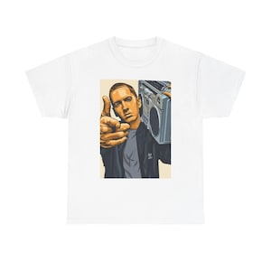 Retro Hip-Hop Inspired Unisex Heavy Cotton Tee, Vintage Music T-shirt, Casual Summer Outfit, Gift for Music Lovers, Streetwear Tee