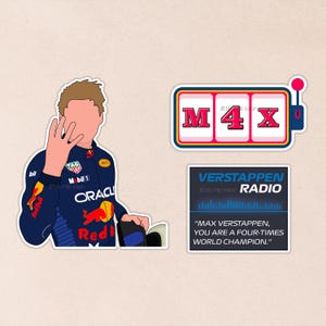 Pegatinas de Max Verstappen - Gran Premio de Las Vegas Red Bull