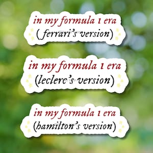Ferrari stickers - Charles Leclerc, Lewis Hamilton