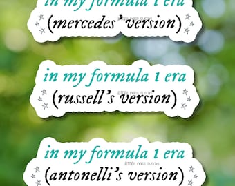 Mercedes stickers - George Russell, Kimi Antonelli