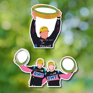 Pegatinas de Max Verstappen y Alpine - Gran Premio de Sao Paulo, Brasil