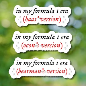 Haas-stickers - Esteban Ocon, Ollie Bearman