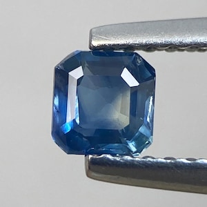 0.52ct Blue Sapphire Natural Octagon Cut Facet 4.2 MM Unheated Loose Gem From Madagascar Precious Blue Sapphire For Ring