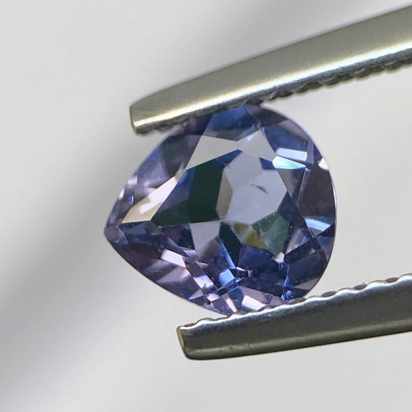 0.81ct Blue Spinel Natural Pear Cut 6.3 X 5.7 MM Faceted Loose Gems From Myanmar Eye Clean Beautiful Burma Spinel For Jewelry Ring