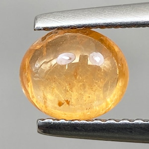 1.40ct Spessartite Garnet Fanta Orange Oval Cabochon 6.7 X 5.8 MM Loose Gem Beautiful Luster Spessartine Garnet For Ring From Sri Lanka