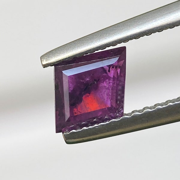 1ct Kashmir Sapphire Unheated Natural Purple Pink Kite Lozenge Cut Faceted Gem 8 X 6.3 MM Precious Eye Clean Corundum Sapphire For Ring