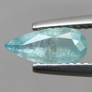 0.81ct Grandidierite Natural Pear Cut Green Blue Loose Gem From Madagascar 9.8 X 4.8 MM Beautiful Faceted Grandidierite for Ring