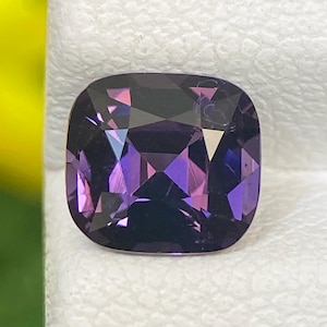 1.26ct Spinel Purple Natural Cushion Cut Faceted Gemstone From Sri Lanka 6.5 X 6 MM Eye Clean Beautiful Purple Spinel For Ring Jewelry