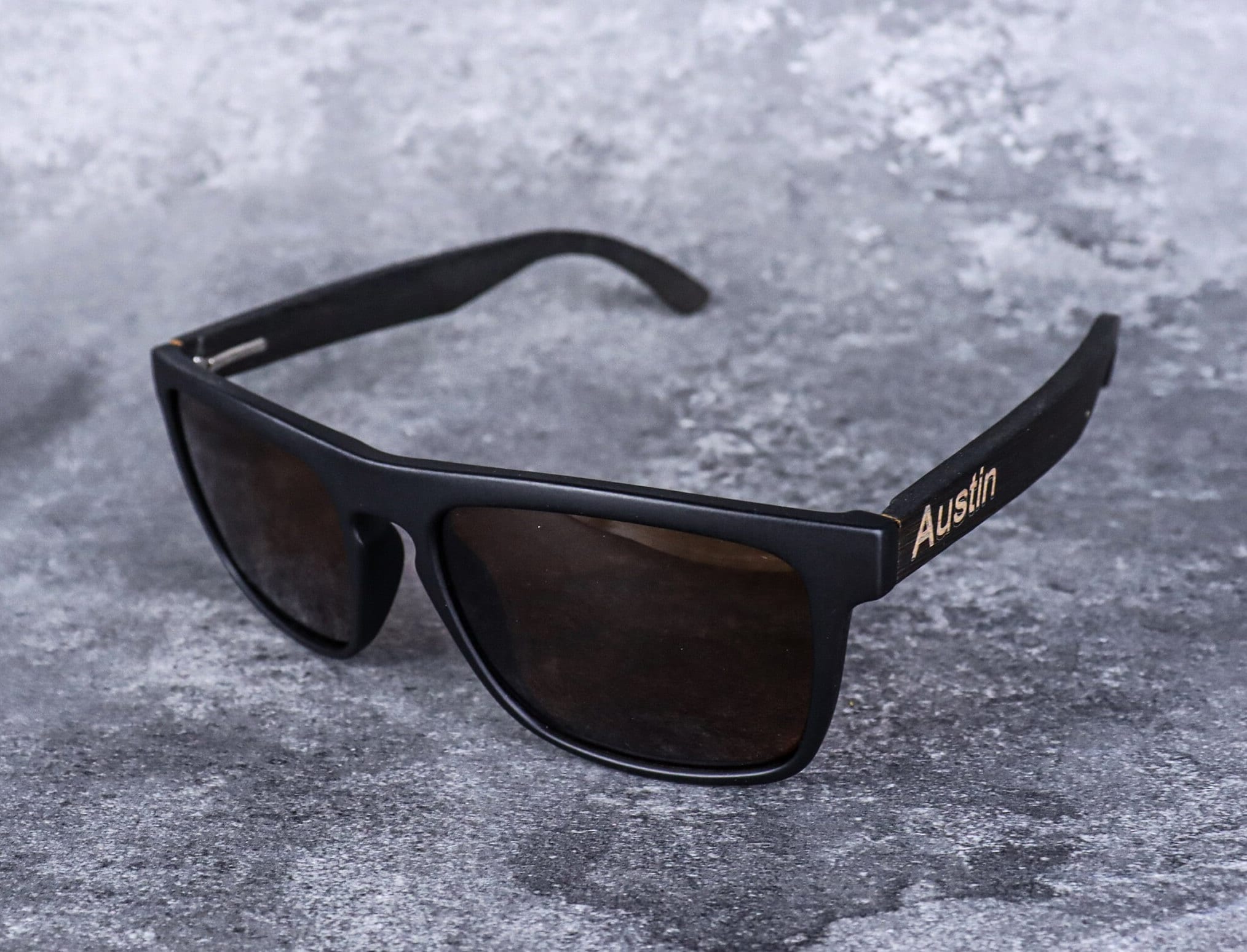 Personalized Groomsman Sunglasses Engraved Wood Sunglasses Custom