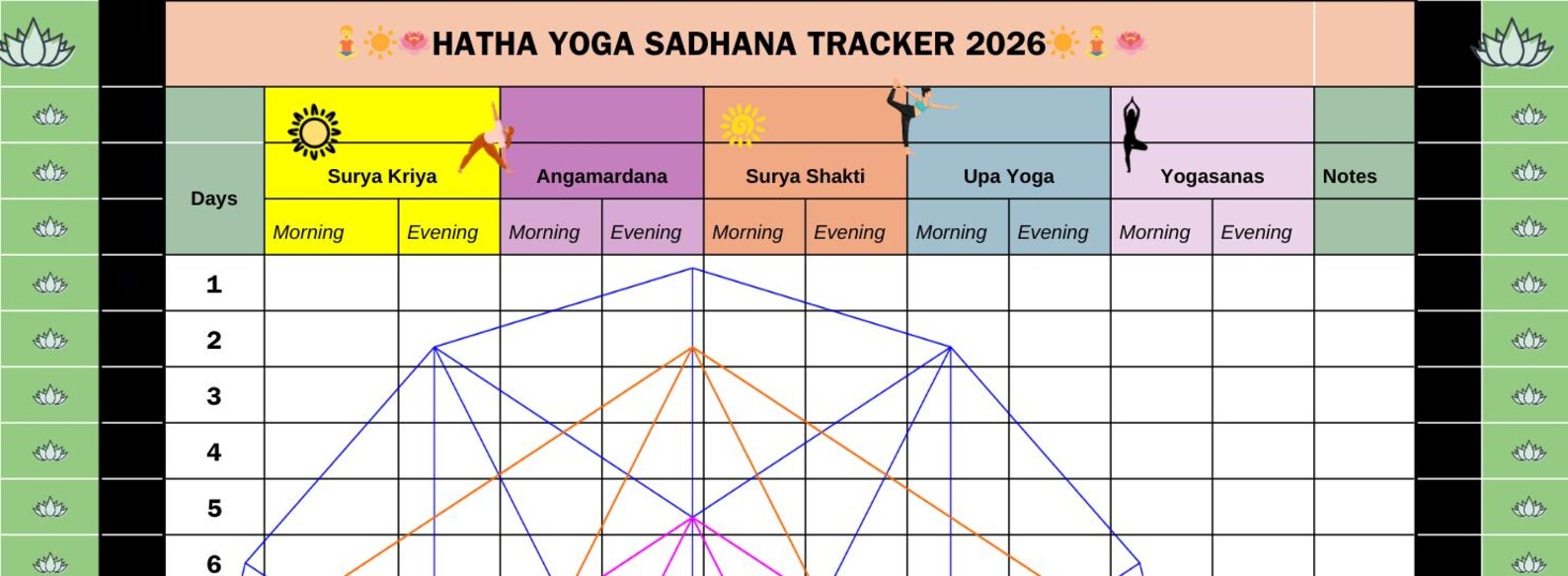 Yoga 365 Day Planner &amp; Tracker 2026 - Etsy UK