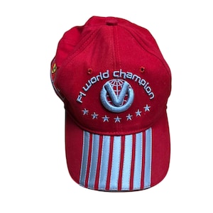 Ferrari Michael Schumacher F1 World Champion Racing Retro Vintage Cap