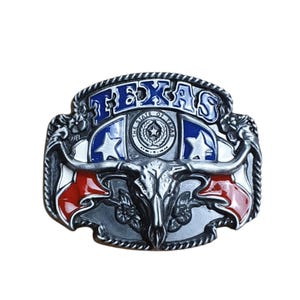 Fibbia per cintura Texas Cowboy Western Country USA Buffalo