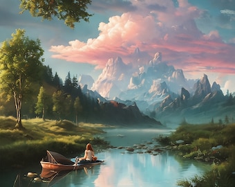 Digital painting: Landscape art