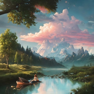 Digital painting: Landscape art