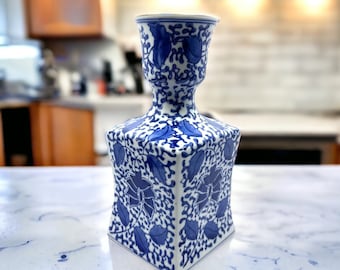 Franz Porcelain Butterfly Vase: Dimensional Floral Art, Signed