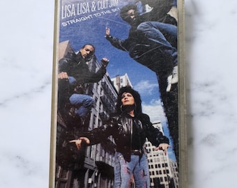 Vintage 80s Cassette Tape – Lisa Lisa & Cult Jam Straight to the Sky Album 1989 - Holiday Gift Stocking Stuffer