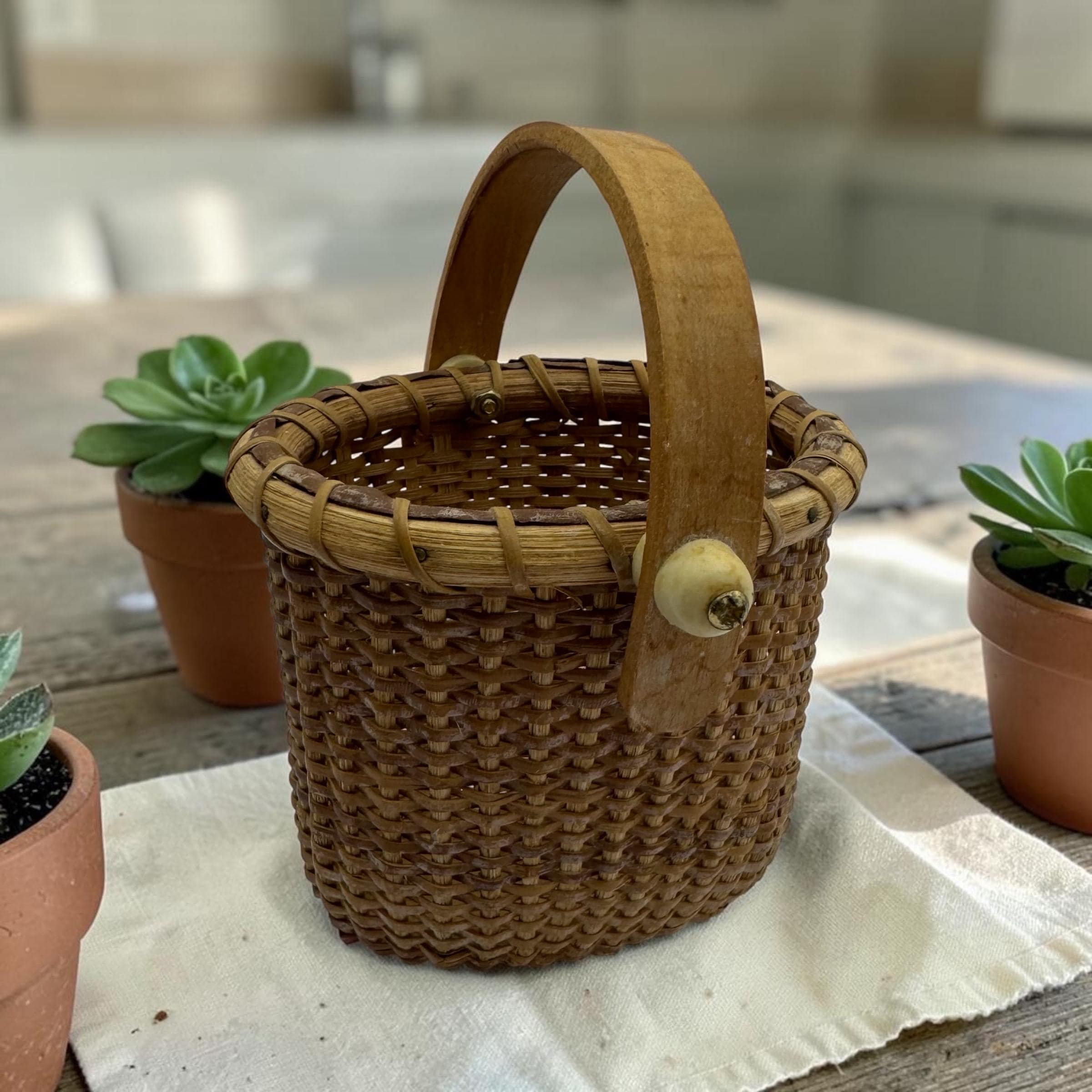 Nantucket Basket Bag Vintage - Etsy