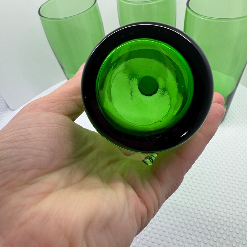 Anchor Hocking Forest Green Glass Tumblers Set of 4 15 Fl Oz Etsy