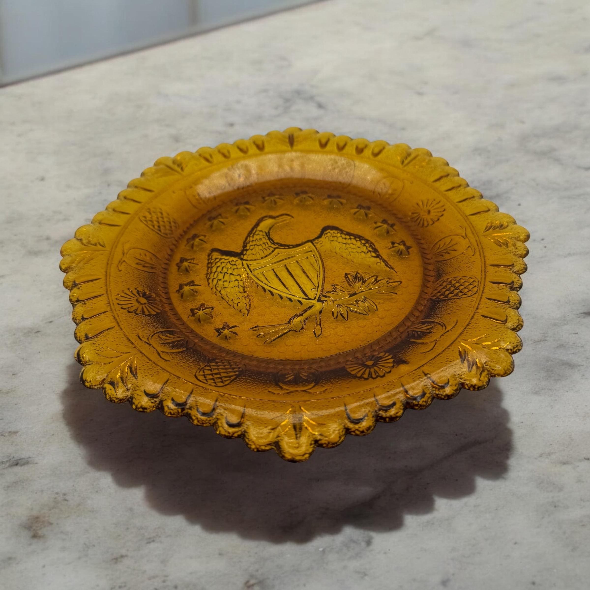 Indiana Glass Eagle and Star - Etsy