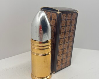 Vintage Avon Bullet Shaped Keulen Fles - Avon Leer After Shave - Vanity Decor Home - Geweldige Vintage Staat - Perfect cadeau voor mannen