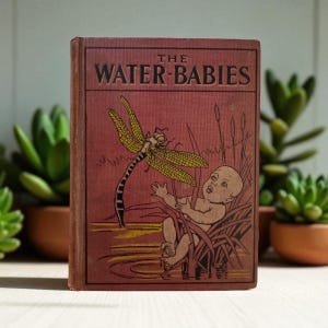 Antique 1910 The Water-Babies Book by Charles Kingsley – Fairy Tale for a Land-Baby – Manhattan NY Edition – Vintage Children’s Literature