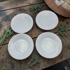 Fire King Swirl Plates Blue - Etsy
