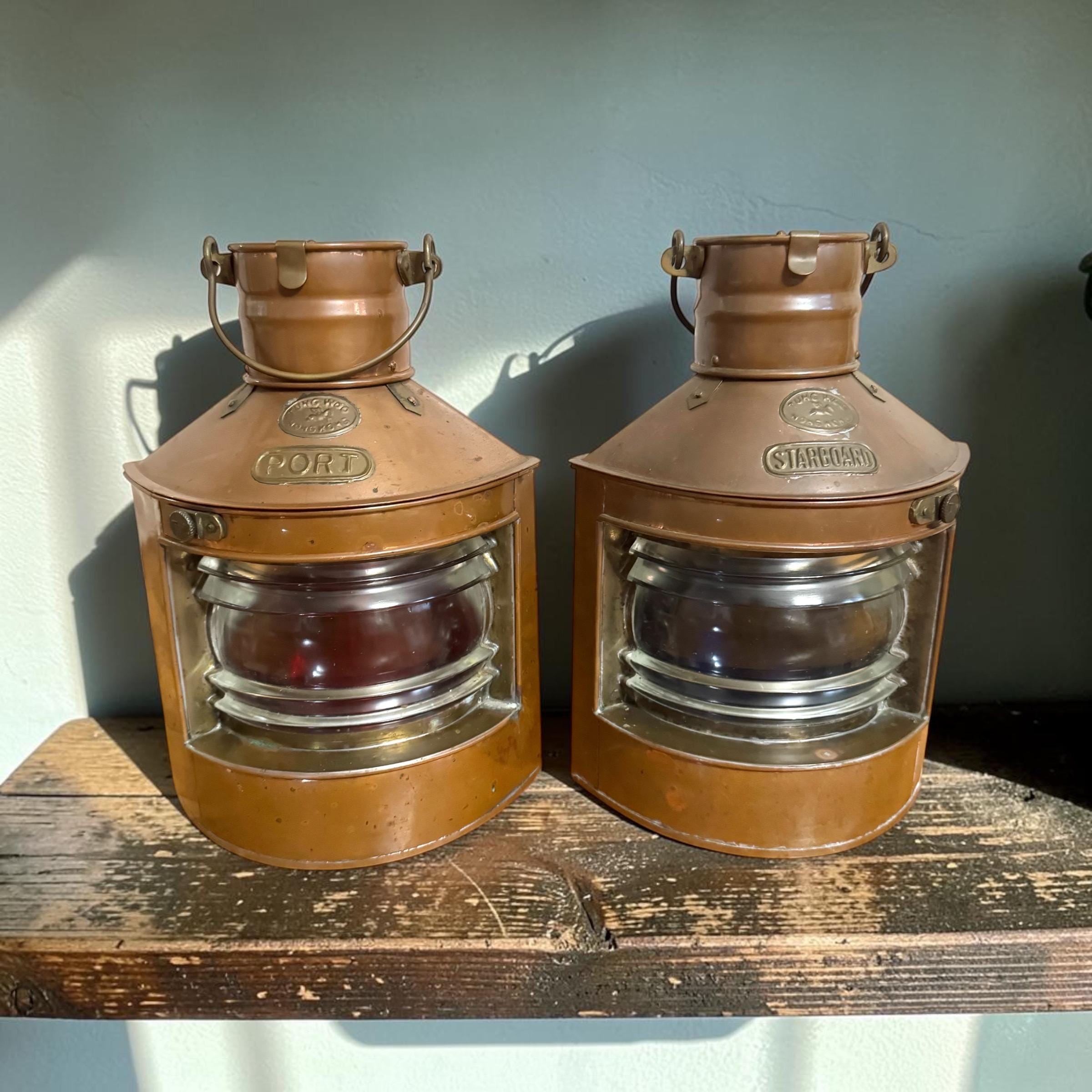 Port and Starboard Brass Lanterns - Etsy