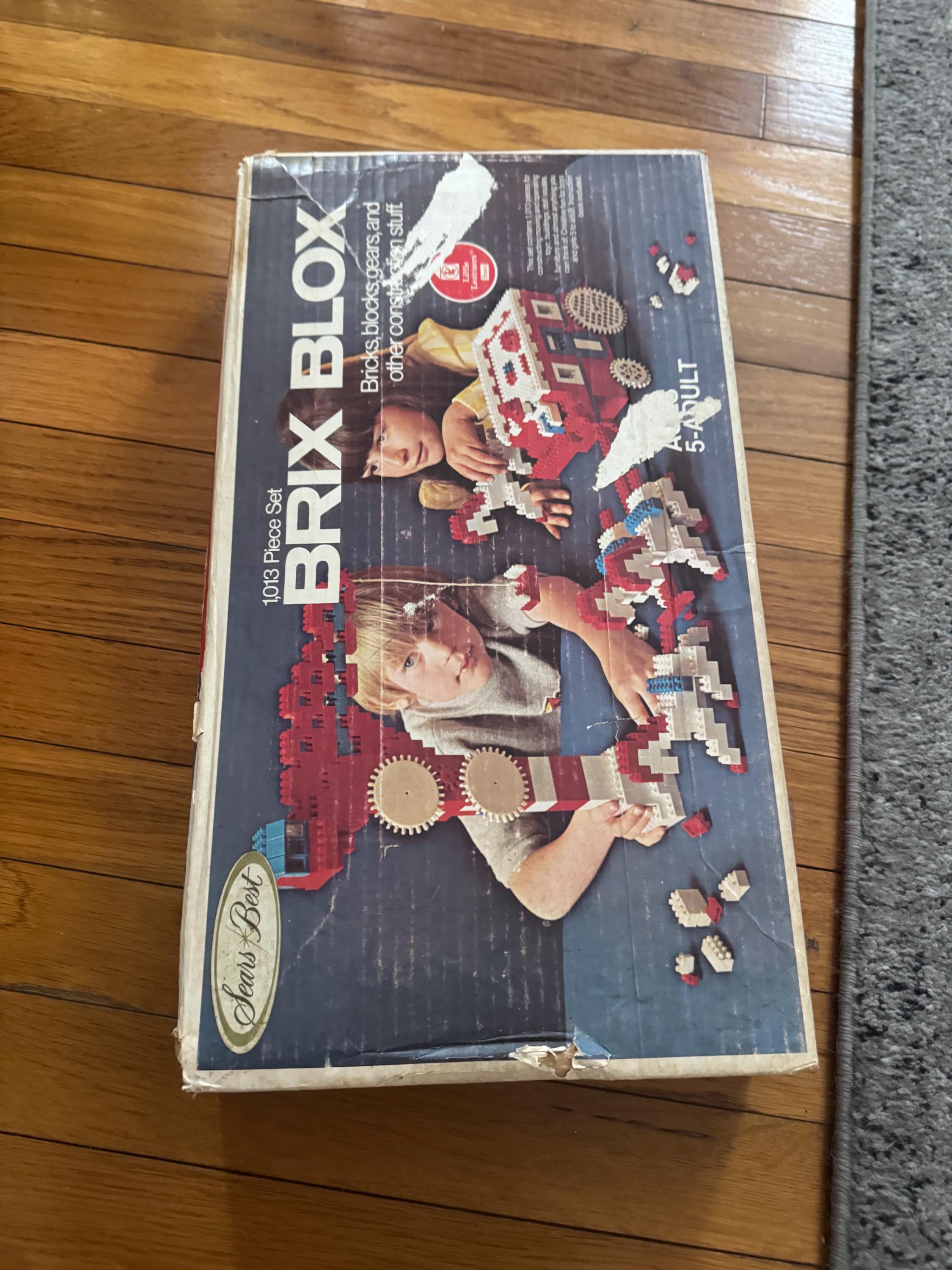 Vintage SEARS Brix Blox Construction Set Building Set - LEGO Blocks ...