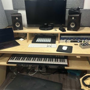 Studio desk  fit 88 keyboard 28 inch deep