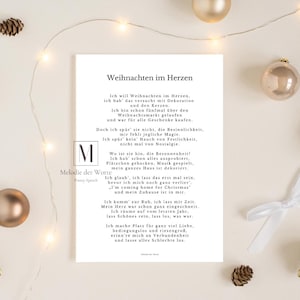 Weihnachten im Herzen – Gedicht über Besinnlichkeit und Verbundenheit