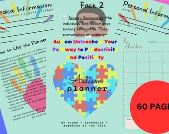 Autism Planner Notebook Asperger's Planner