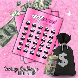 30 Envelope Challenge | 1500 in 30 days Savings Challenge | Money Savings Challenge | Budget Planner | Get Paid Savings Challenge